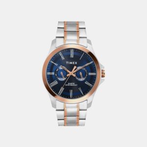 Classics Men Quartz Blue Dial Multi-Function Stainless Steel Watch TW000X131