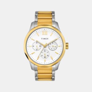 TW0TG7624_1_8caab316-89d4-445c-b00f-dcb9a3dc40da Fashion Men Quartz White Dial Multi-Function Stainless Steel Watch TW0TG7624