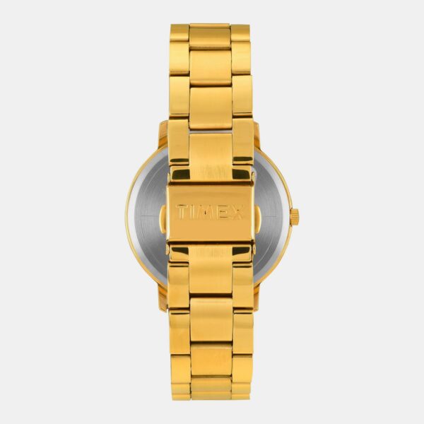 TW0TG8027_6 Fashion Men Quartz Green Dial Analog Stainless Steel Watch TW0TG8027