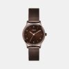 TW0TL8718_1_2b7667fc-79a2-4ceb-b06e-9359eda1a90a Fashion Women Quartz Brown Dial Analog Mesh Watch TW0TL8718