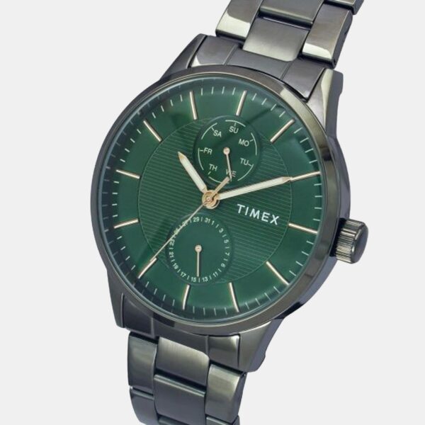 TWEG19905_1 Fashion Men Quartz Green Dial Chronograph Stainless Steel Watch TWEG19905