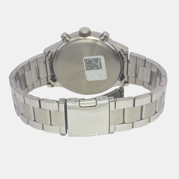 Fashion Men Quartz Teal Dial Chronograph Stainless Steel Watch TWEG19931