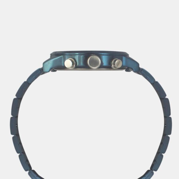 Fashion Men Quartz Blue Dial Chronograph Stainless Steel Watch TWEG19934