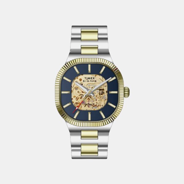 TWEG24700 Signio Men Automatic Blue Dial Analog Stainless Steel Watch TWEG24700