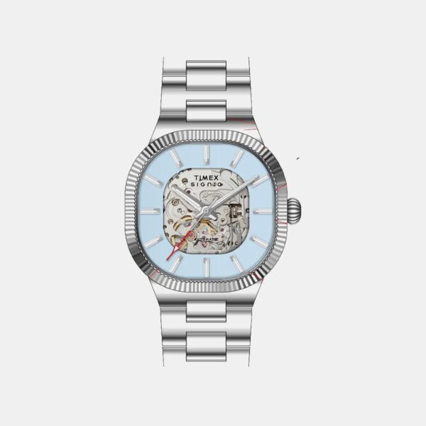 TWEG24701 Signio Men Automatic Blue Dial Analog Stainless Steel Watch TWEG24701