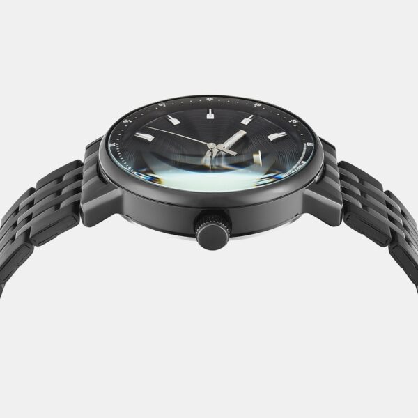 Men Quartz Black Dial Analog Stainless Steel Watch TWEG25410