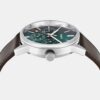 TWEG25513-3 Trendline Men Quartz Teal Dial Multi-Function Leather Watch TWEG25513