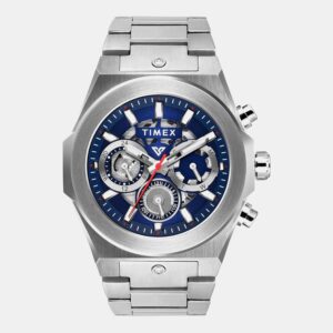 TWEG26100-3 Fashion Men Quartz Blue Dial Multi-Function Stainless Steel Watch TWEG26100