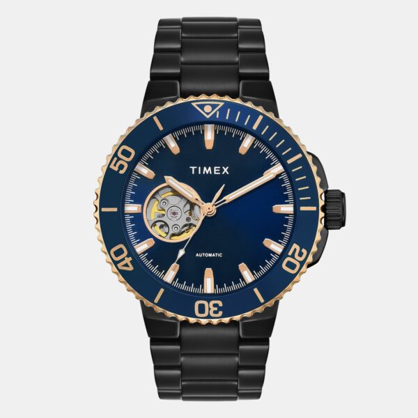 TWEG31702 Signio Men Automatic Blue Dial Analog Stainless Steel Watch TWEG31702