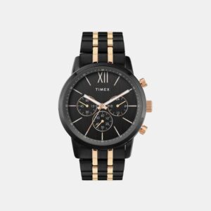 Trendline Men Quartz Black Dial Chronograph Stainless Steel Watch TWEG32202