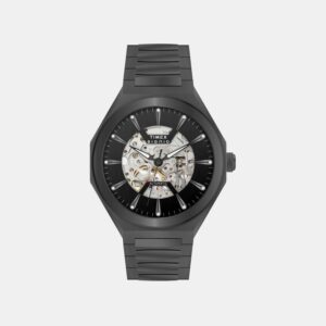Signio Men Automatic Black Dial Analog Stainless Steel Watch TWEG33902