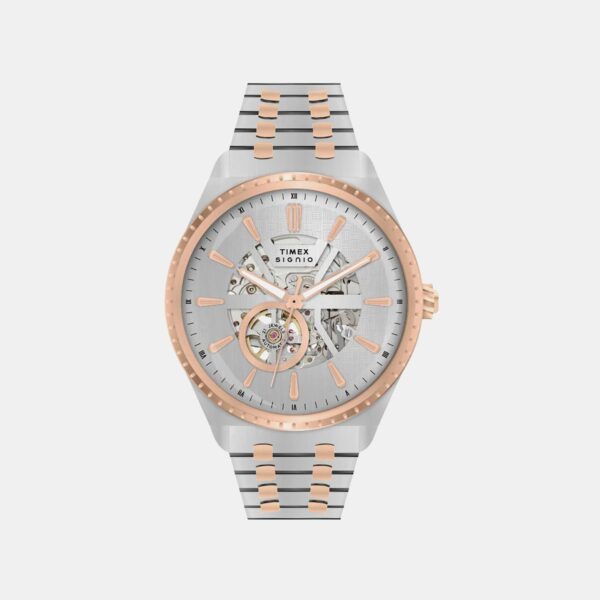 TWEG34000 Signio Men Automatic Silver Dial Analog Stainless Steel Watch TWEG34000