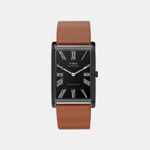 TWEG34302 Signio Men Quartz Black Dial Analog Leather Watch TWEG34302