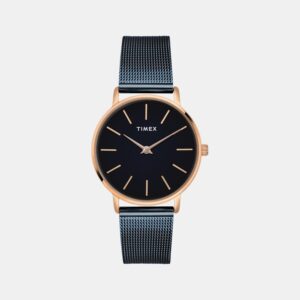 TWEL15611_1_02e17f8d-ab78-4c3e-ac29-8220e835a20f Fashion Women Quartz Black Dial Analog Mesh Watch TWEL15611