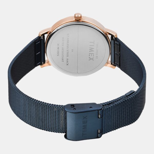 TWEL15611_4 Fashion Women Quartz Black Dial Analog Mesh Watch TWEL15611