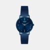 Fashion Women Quartz Blue Dial Analog Mesh Watch TWEL15620