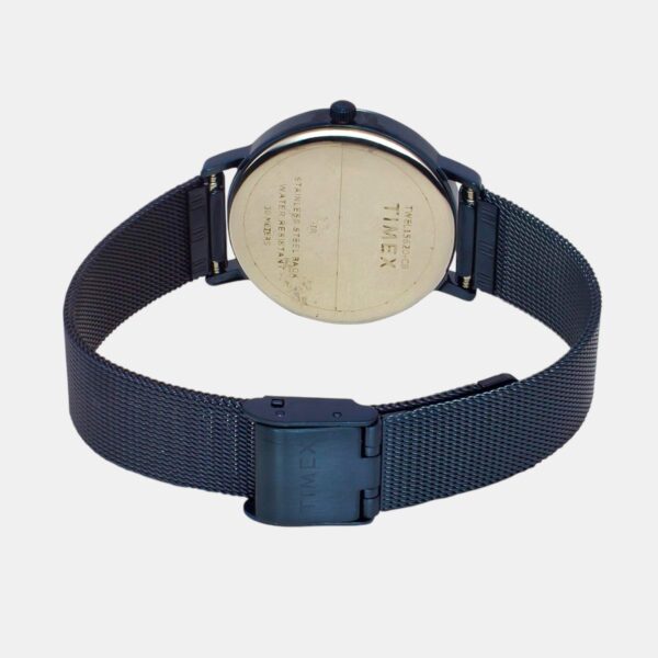 Fashion Women Quartz Blue Dial Analog Mesh Watch TWEL15620