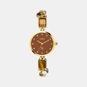 TWEL17800_1_e6bce457-228f-48f8-8dd1-fd1edf494cd6 Fria Women Quartz Brown Dial Analog Brass Watch TWEL17800