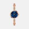 Fria Women Quartz Blue Dial Analog Brass Watch TWEL18305