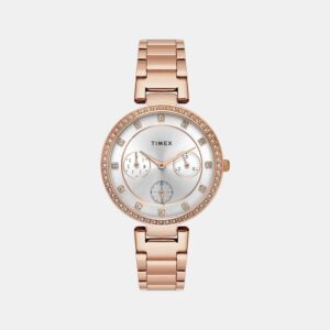 TWEL18702_1_3e04f208-a18f-48cf-9ff7-c66af12009ed Fashion Women Quartz Silver Dial Multi-Function Stainless Steel Watch TWEL18702