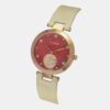 TWEL19201_1 Fashion Women Quartz Orange Dial Analog Leather Watch TWEL19201