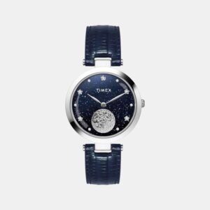 TWEL19202_1_fbdeb56d-8e84-45f1-92a7-ccf2fd33812f Fashion Women Quartz Blue Dial Analog Leather Watch TWEL19202