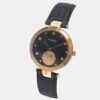 TWEL19203_1 Fashion Women Quartz Black Dial Analog Leather Watch TWEL19203
