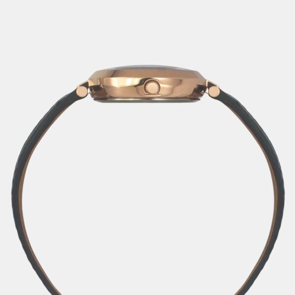 TWEL19203_4 Fashion Women Quartz Black Dial Analog Leather Watch TWEL19203