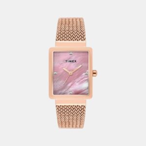 Fashion Women Quartz Mother Of Pearl Dial Analog Stainless Steel Watch TWEL20704