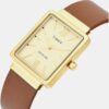 Fashion Women Quartz Champagne Dial Analog Leather Watch TWEL20707