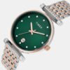 TWEL21603-4 Fashion Women Quartz Green Dial Analog Stainless Steel Watch TWEL21603