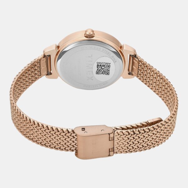 Trendline Women Quartz Rose Gold Dial Analog Stainless Steel Watch TWEL22304