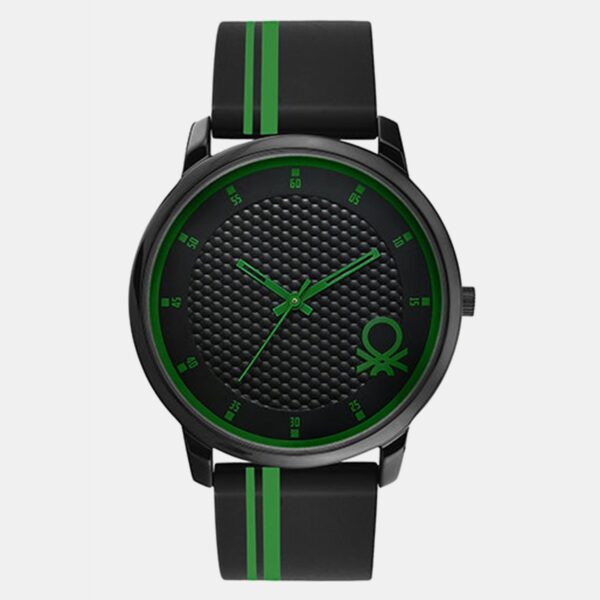 Signature Men Quartz Black Dial Analog Silicone Watch UWUCG0403