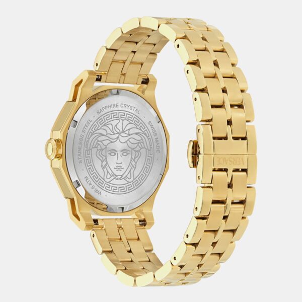 VE9I00424-1 Medusa Men Quartz Black Dial Analog Stainless Steel Watch VE9I00424