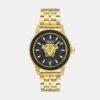 VE9I00424_9e771b69-d494-458a-a795-32872b3a1c29 Medusa Men Quartz Black Dial Analog Stainless Steel Watch VE9I00424