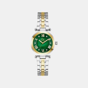 Gc Sportchic Women Quartz Green Dial Analog Stainless Steel Watch Z63004L9