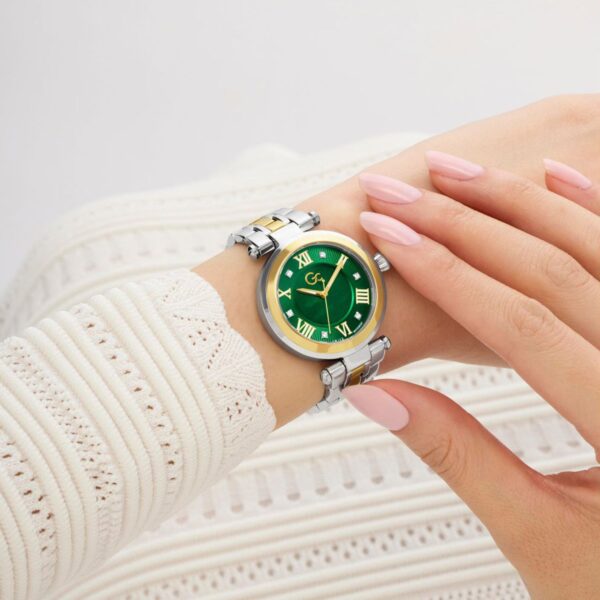 Z63004L9_N Gc Sportchic Women Quartz Green Dial Analog Stainless Steel Watch Z63004L9