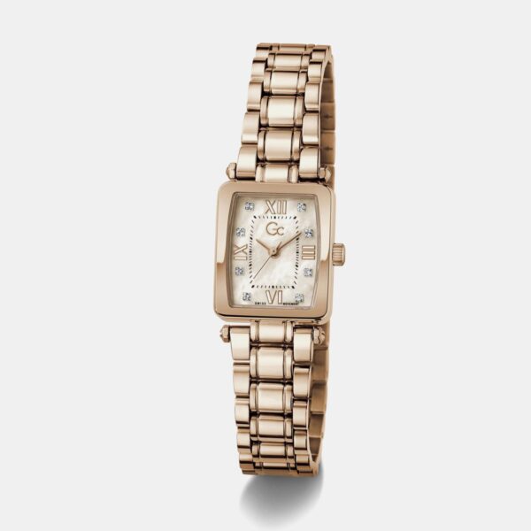 Gc Dress Women Quartz Rose Gold Dial Analog Stainless Steel Watch Z71005L3