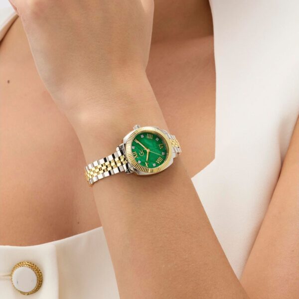 Z73003L9_M Gc Dress Women Quartz Green Dial Analog Stainless Steel Watch Z73003L9