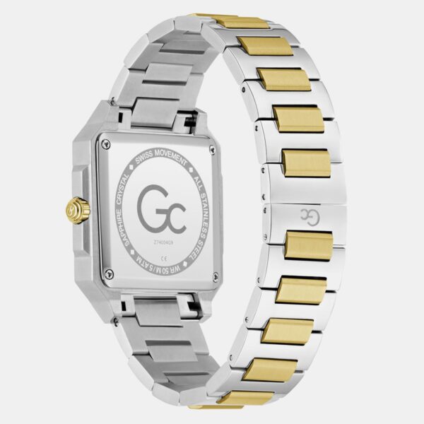 Gc Dress Men Quartz Green Dial Analog Stainless Steel Watch Z74004G9