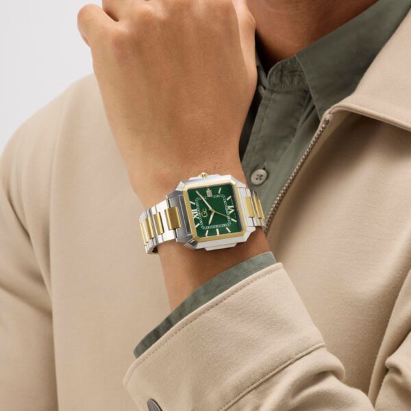 Gc Dress Men Quartz Green Dial Analog Stainless Steel Watch Z74004G9