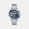 Gc Sportchic Men Quartz Blue Dial Chronograph Stainless Steel Watch Z75002G7