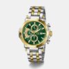Z75003G9_Q Gc Sportchic Men Quartz Green Dial Chronograph Stainless Steel Watch Z75003G9