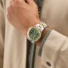 Gc Sportchic Men Quartz Green Dial Chronograph Stainless Steel Watch Z76002G9