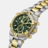 Gc Sportchic Men Quartz Green Dial Chronograph Stainless Steel Watch Z76002G9
