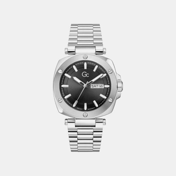 Z78001G2 Gc Dress Men Quartz Black Dial Analog Stainless Steel Watch Z78001G2